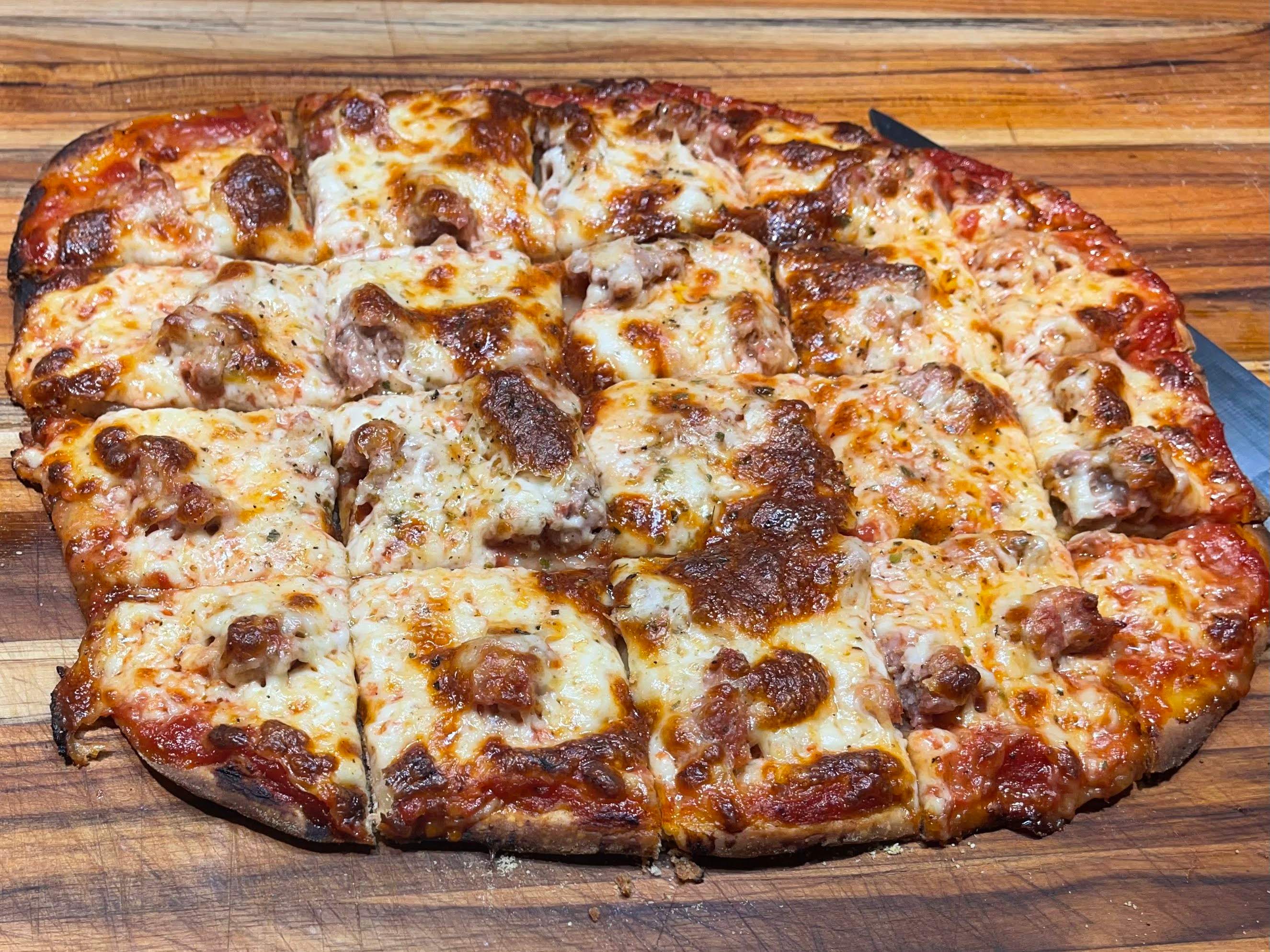 Chicago-Style Thin Crust Pizza